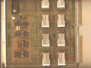 Steckmodul - im Beispiel ist eine Timer-Impulskorrektur f�r Lichtschranken dargestellt